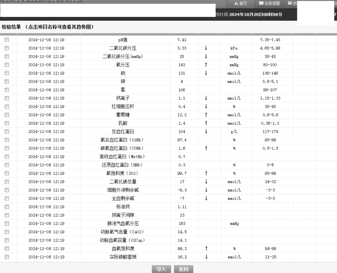 化验单图片